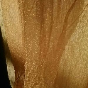 Victoria's Secret golden thigh high stockings.